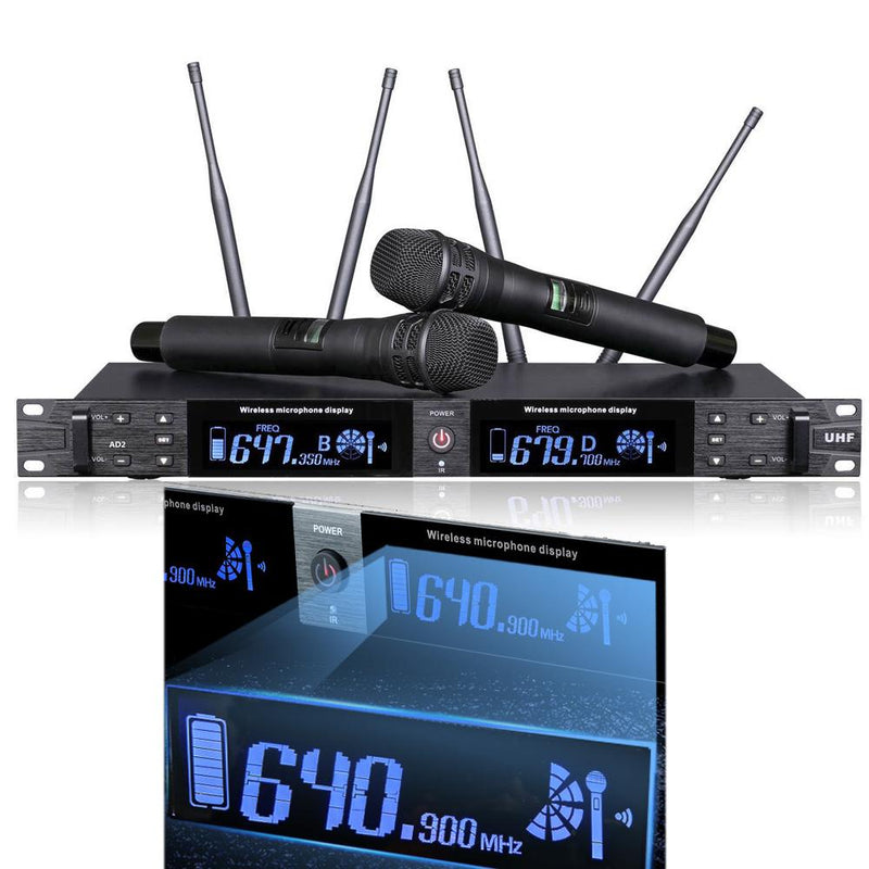 Pro QLXD Bigger LED Screen UHF Wireless Dual KSM8 Microphone System High Quality SKM9000 Beta58 Headset Audio Microfones