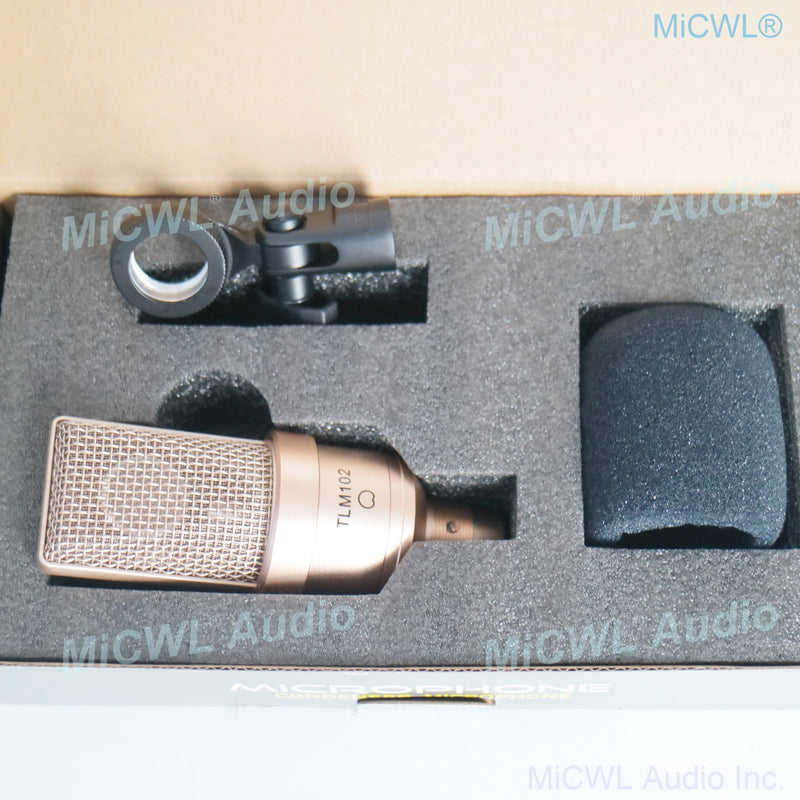 MiCWL TLM 102 Cardioid Condenser Microphone Professional TLM-102 For Laptop PC Network Live Studio Recording Sing 48V Phantom