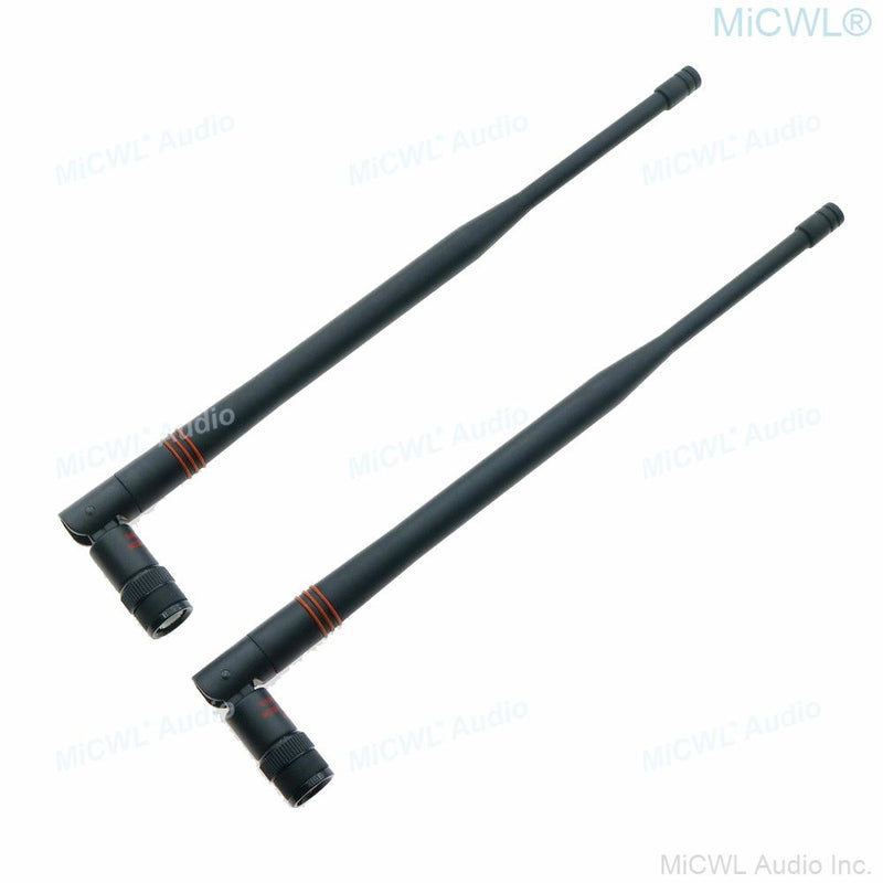 2pcs 554-590MHz Bayonet BNC Antenna Aerial for Shure ULXD SLXD UR24D GLXD QLXD SLX ULX UR4 Wireless Receiver - MiCWL Audio Inc