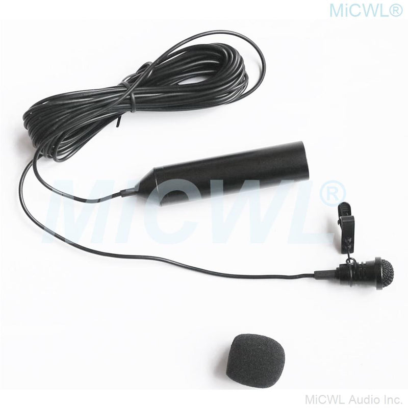 XLR Canon 48V Phantom Power Lavalier Cardioid Microphone 3Pin - MiCWL Audio Inc