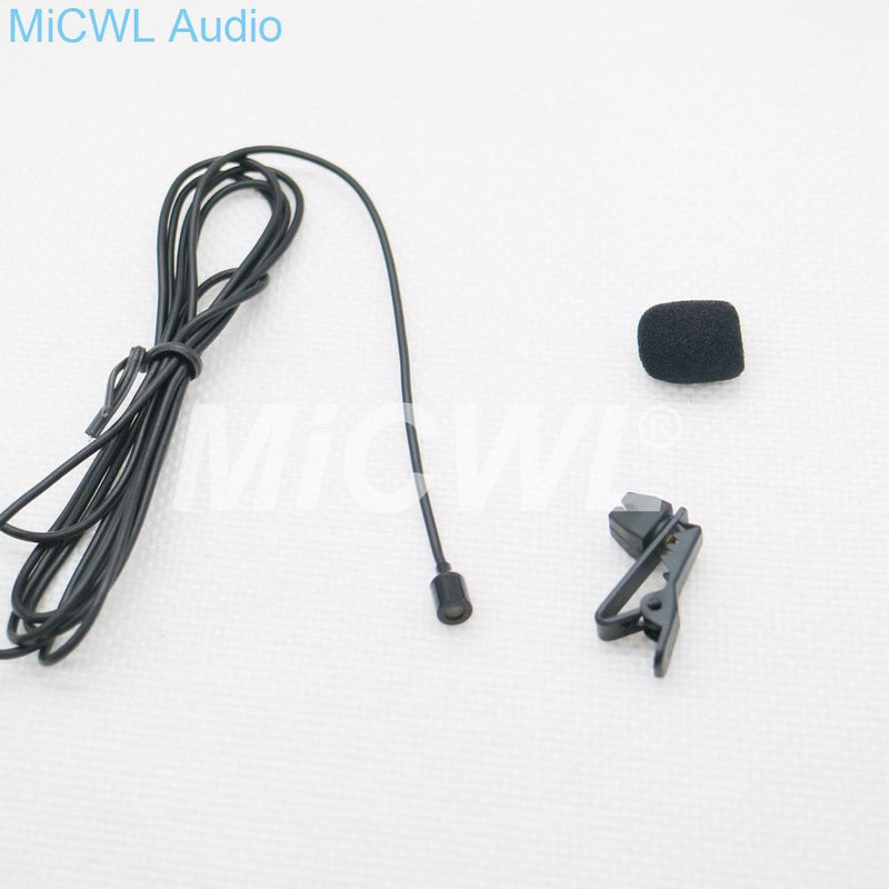 Mini Lavalier Lapel Microphone for Audio-Technica Belt Pack Wireless Black Beige color