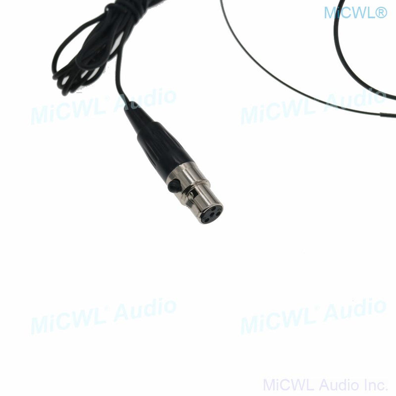 Black Double ear Headset Microphone For Shure Audio Wireless BeltPack XLR mini 4Pin