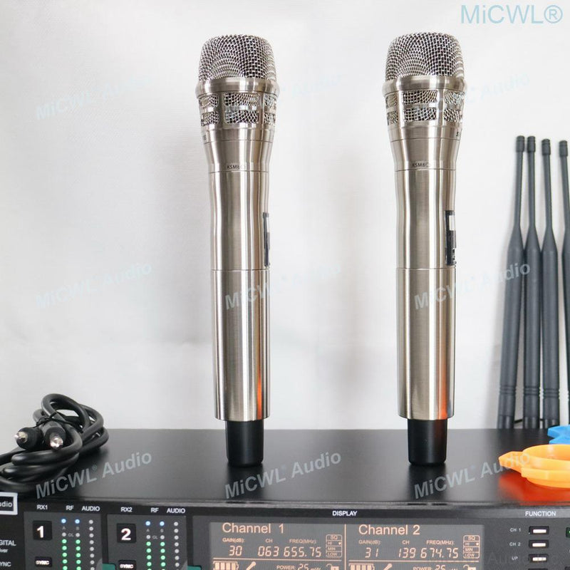 Original Advanced True Diversity Digital Wireless DJ Karaoke Stage Sing Microphone AD4D System AD2 KSM8 Handheld High-Class Mic