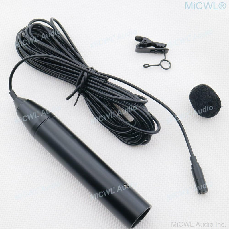 MiCWL Audio Professional XLR Canon 48V Phantom Power Microphone 3Pin with Clip For Mixer ZOOM Recorder