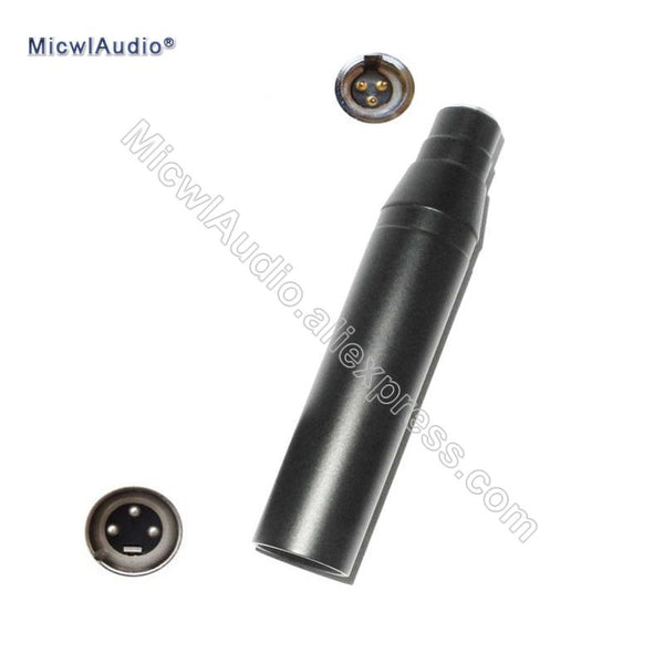 Mini XLR 3Pin Input Condenser Microphone For AKG Big 3Pin Output 10-52 Volt Phantom Power Adapter MicwlAudio Ad-004 - MiCWL Audio Inc