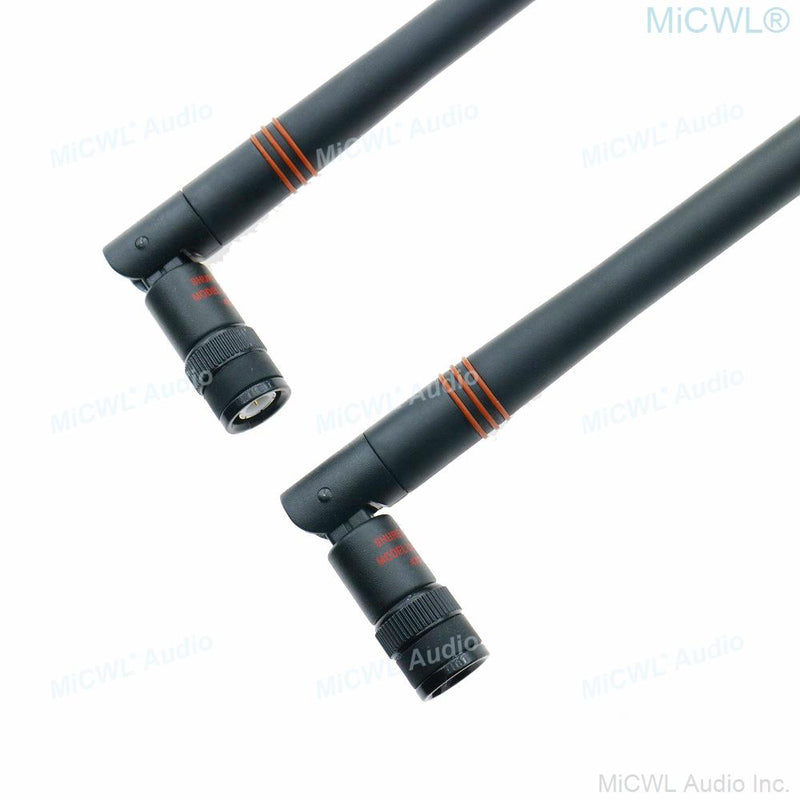 2pcs 554-590MHz Bayonet BNC Antenna Aerial for Shure ULXD SLXD UR24D GLXD QLXD SLX ULX UR4 Wireless Receiver - MiCWL Audio Inc