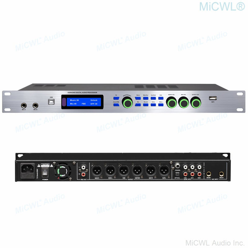 Original Digital Pre-Effector Anti-Noise Audio Processor Wireless Wired Microphone Sound Reverb PreAMP Effector Software KX990 - MiCWL Audio Inc