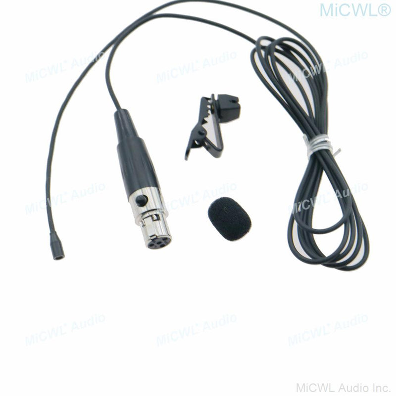 Super Miniature Hidden Clip-On Lavalier Microphones For Shure ULX SLX PGX GLX QLX KCX Wireless Mic System Mini TA4F