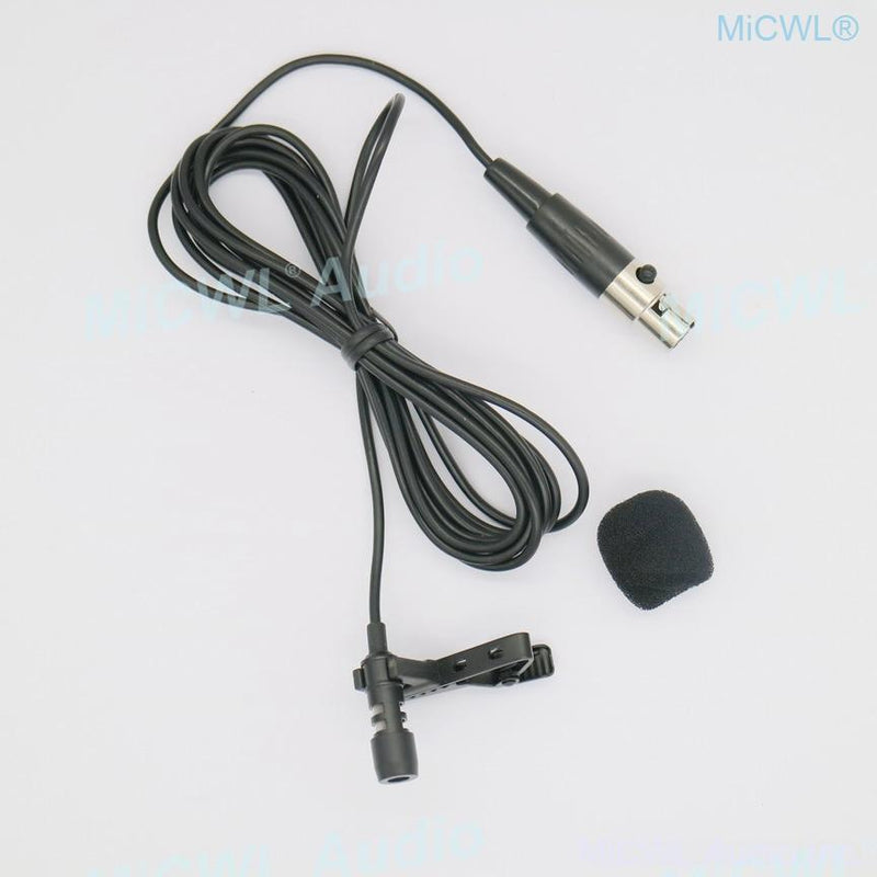 Mini XLR 3Pin Tie Clips Lavalier Microphone For AKG Samson Wireless BeltPack Omnidirectional Uni-diectivity TA3F Plug