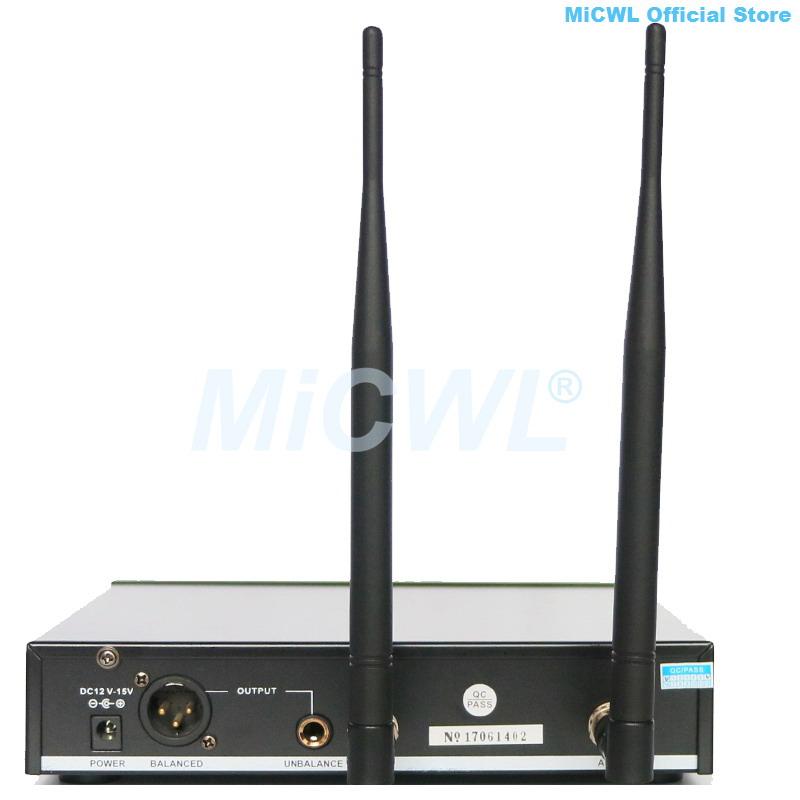 MiCWL D100 UHF Wireless Audio Microphone Karaoke Stage Home Church School Headset Handheld Lavalier Microphones System