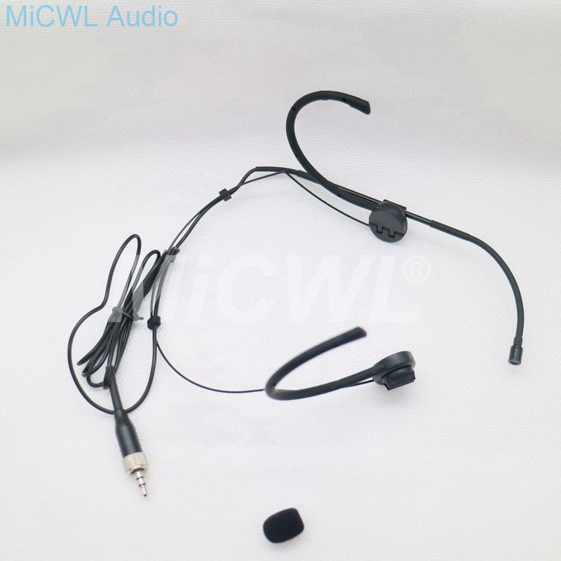 High-Quality Condenser Dual Hook Adjustable Foldable Headset Microphone Omni-directional Headset Microphone For Sennheiser