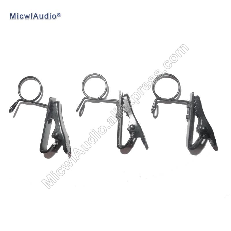 Spare Replaceable Metal clip Mic clips for Audio Technica  (9-11mm) Lavalier Lapel Microphones 3pcs