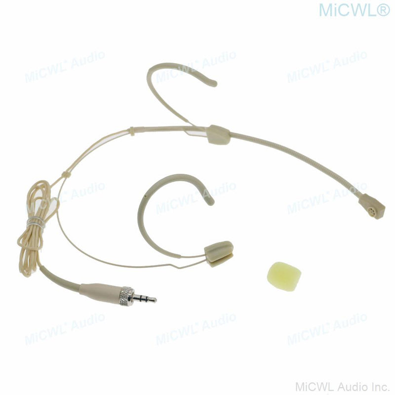 New Beige Earset Hook Headset Microphone For Sennheiser G2 G3 G4 Wireless BeltPack Transmitter Unidirectional Mics