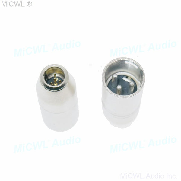 Metal TA4F 4Pin Male Shure Microphone To XLR 3Pin Male Adapter Converter - MiCWL Audio Inc