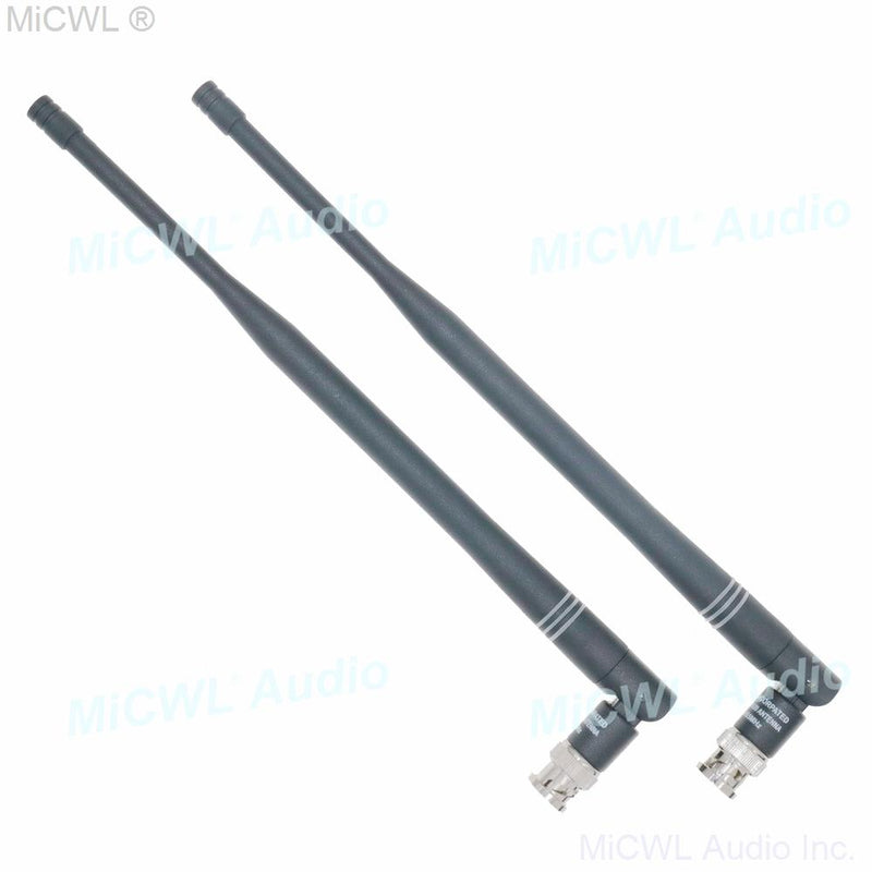 2pcs Screw Bayonet BNC Antenna Aerial for Shure ULX SLX UR24D Sennheiser G2 G3 G4 Wireless Receiver - MiCWL Audio Inc