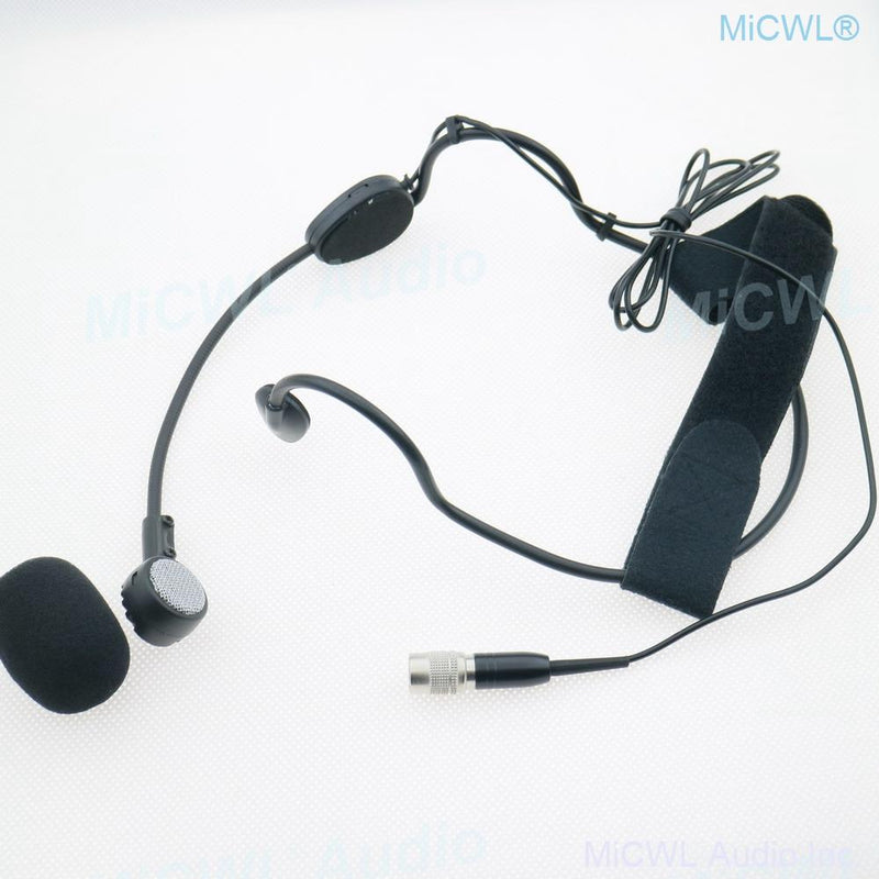 MiCWL ME3 Dynamic Head wear Microphone for Audio-Technica ATW MKE3 Wireless Headset Mics Hirose 4Pin