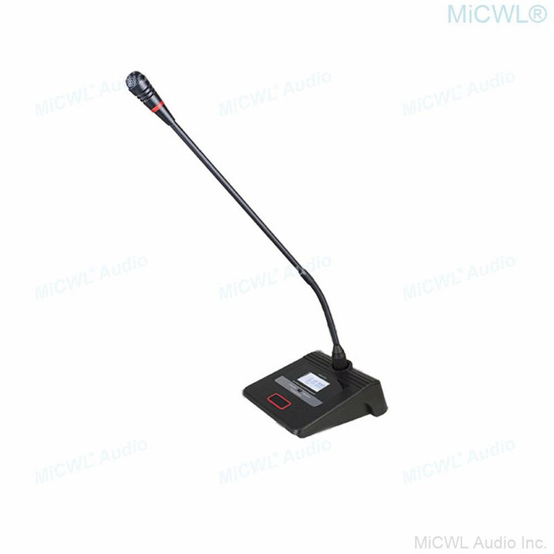 MiCWL 360 ° Rotating Wireless Conference Microphone 8 Long Gooseneck Desktop Meeting Room System 6.35mm Output Balanced Mix Out