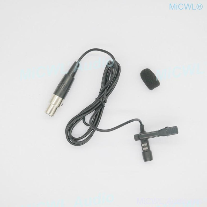 Mini XLR 3Pin Tie Clips Lavalier Microphone For AKG Samson Wireless BeltPack Omnidirectional Uni-diectivity TA3F Plug