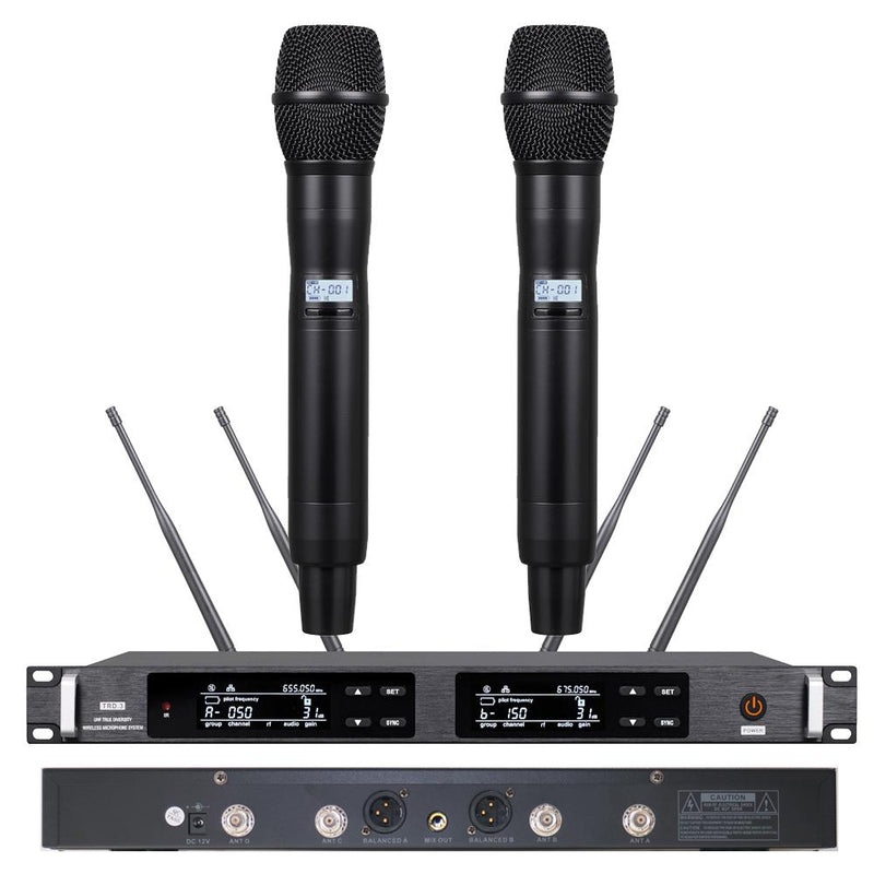 Hot Sale High-End UR24D UHF True Diversity Dual Beta87 Handheld Digital Wireless Karaoke Microphone System 500M Range