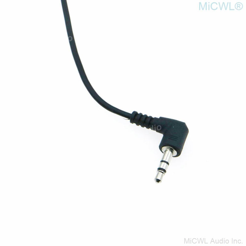 Standard 3.5mm Stereo Jack to 3.5mm Lock for Sennheiser Sony Microphone to Sony Panasonic Canon Camera Video adapter Cable - MiCWL Audio Inc