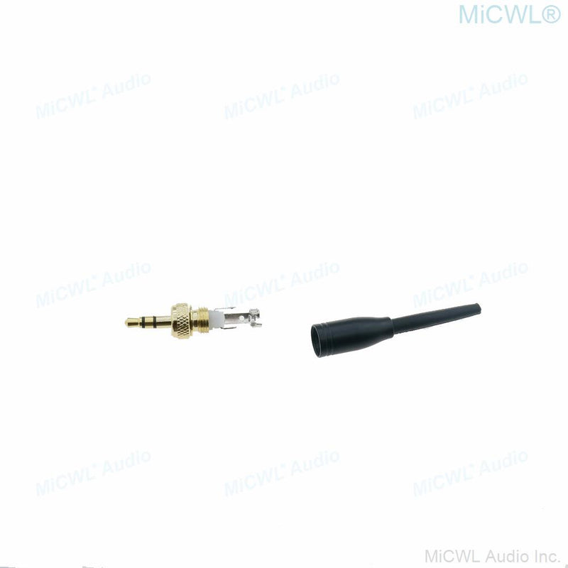 Replaceable plugs Golden 3.5mm Sterel Lock for Sony D11 V1 Sennheiser SL HeadMic MKE ME2 ME4 HSP2 Microphones Spare Connector