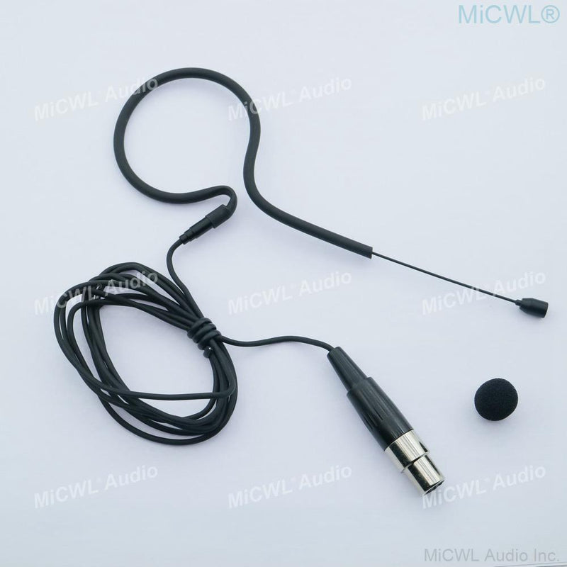 MiCWL Audio earset Headset Microphone for Sennheiser G3 G4 Shure ULX UR Audio-Technica ATW AKG MiPro ACT 3.5mm Black