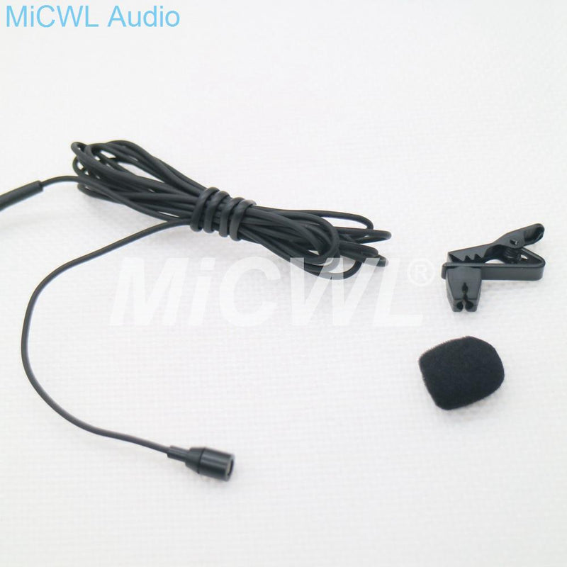 Mini Lavalier Lapel Microphone for Audio-Technica Belt Pack Wireless Black Beige color