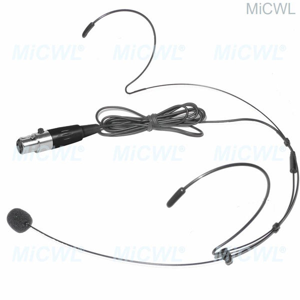 Pro Wireless Headset Microphone For Shure ULX KCX GLX SLX BodyPack Transmitter TA4F mini Black Color