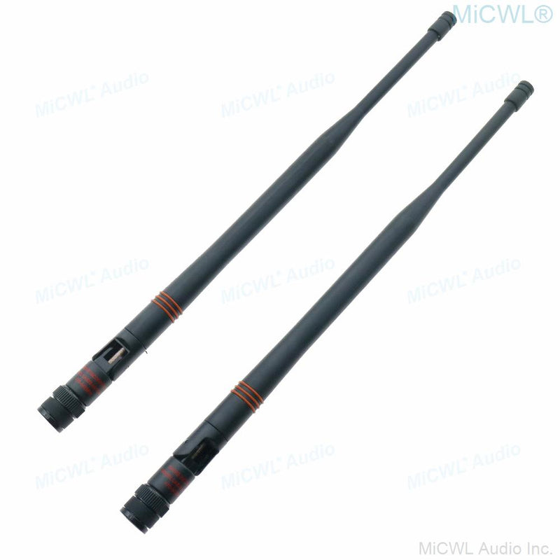 2pcs 554-590MHz Bayonet BNC Antenna Aerial for Shure ULXD SLXD UR24D GLXD QLXD SLX ULX UR4 Wireless Receiver