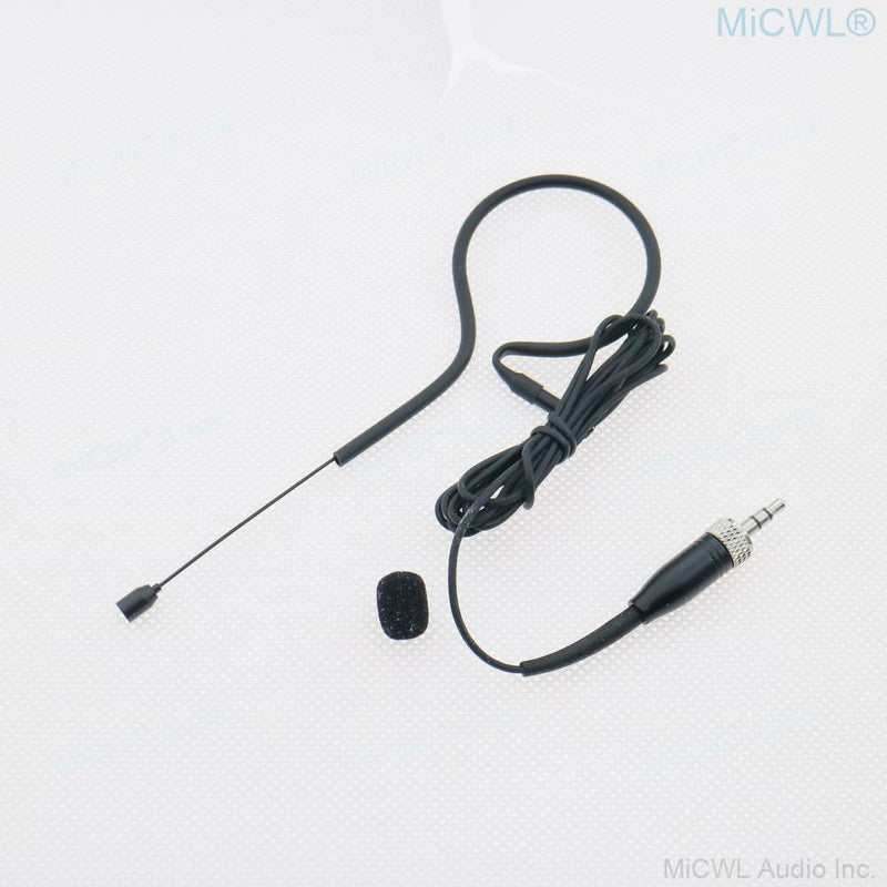 Black Single earset Headset Microphone For Sennheiser EM100 Wireless HeadMic BeltPack System All-Directional Mics