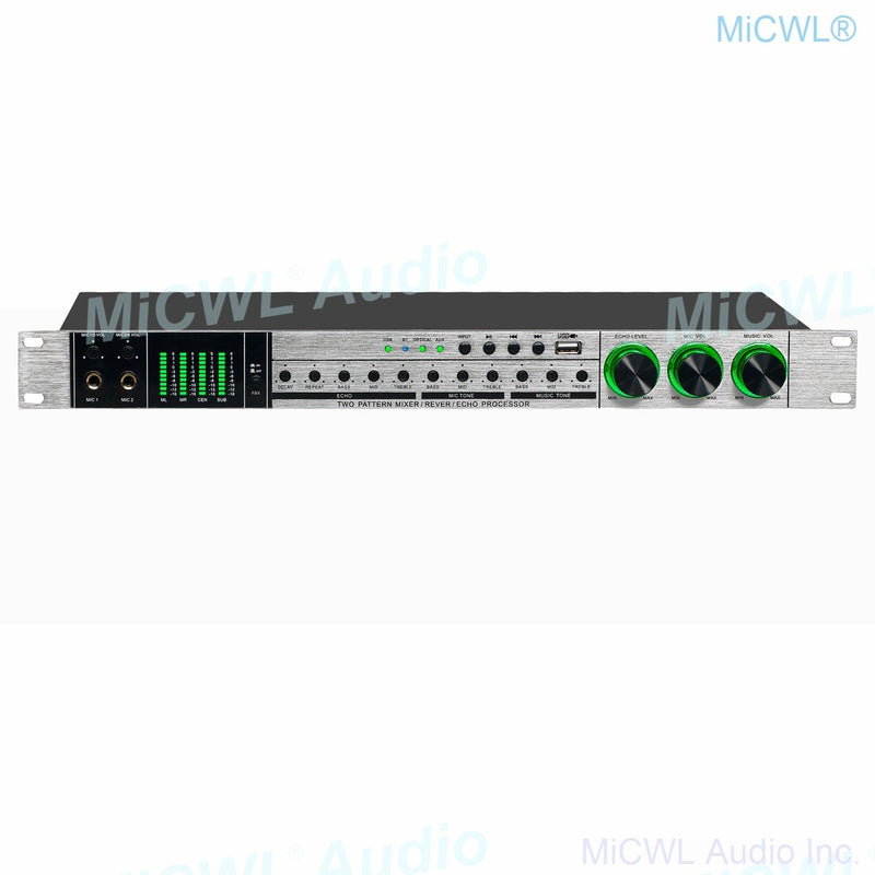 Professional Effector Audio Effects Processor Wireless Wired Microphone USB Digital Sound PreAmps X8 - MiCWL Audio Inc