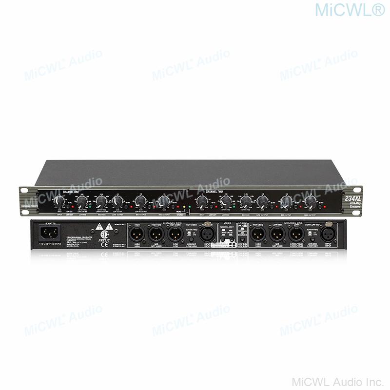 Professional 3 Channel Frequency Divider 2 Way Counter-Down Bass Stereo Digital Signal Processor