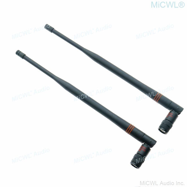 2pcs 554-590MHz Bayonet BNC Antenna Aerial for Shure ULXD SLXD UR24D GLXD QLXD SLX ULX UR4 Wireless Receiver - MiCWL Audio Inc