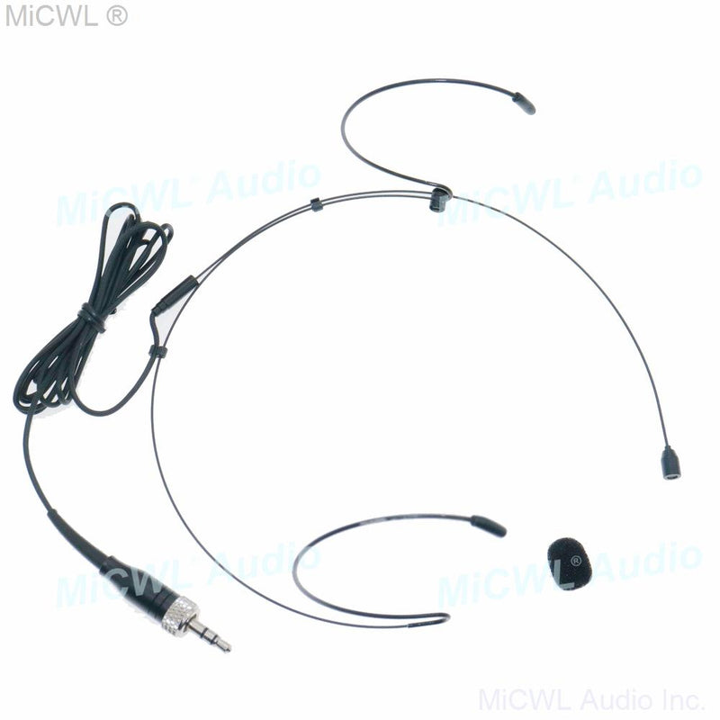 Beige SK HeadMic Double ear Headset Microphone For Sennheiser ew100 sk100 G1 G3 G3 G4 Wireless BeltPack Black