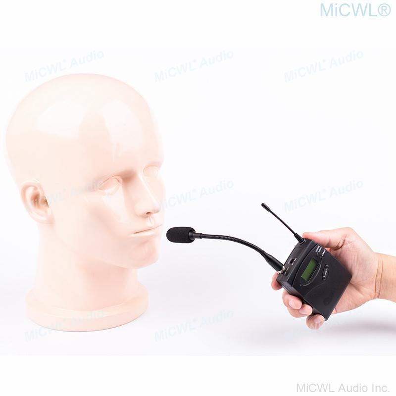 Portable Gooseneck Interview Music Instrument Cardioid Microphone For Sennheiser BodyPack Transmitter