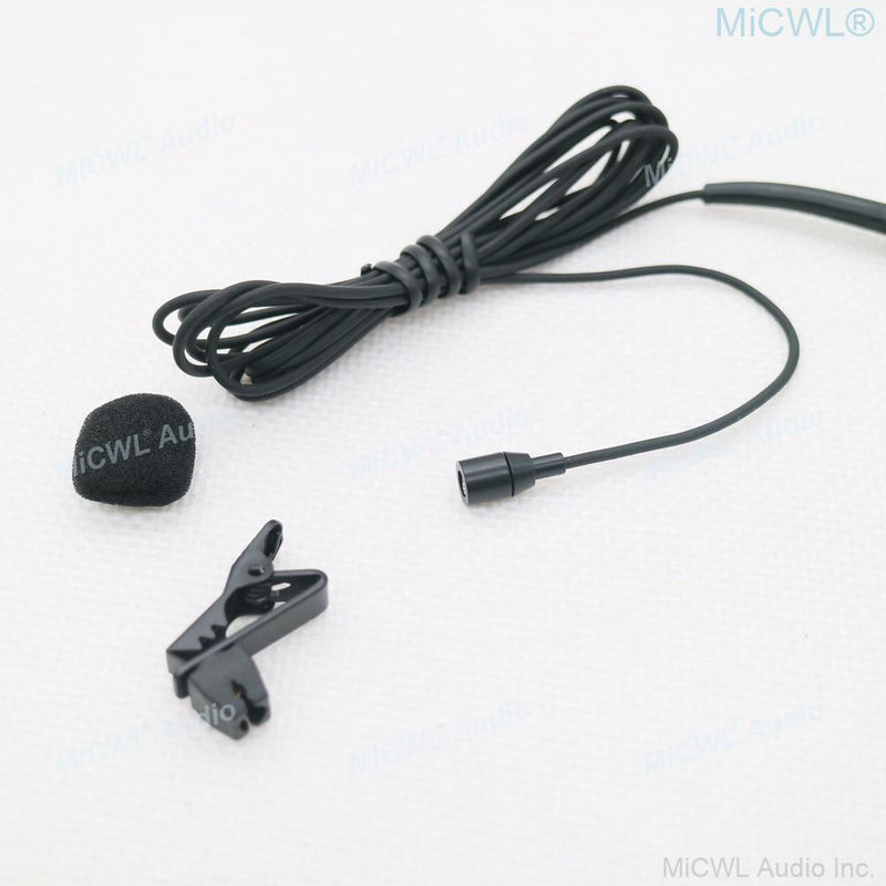 Miniature Clip Lapel Lavalier Microphone For Shure 4Pin AKG 3Pin Sennheiser 3.5mm Lock Audio-Technica WirelessTransmitter