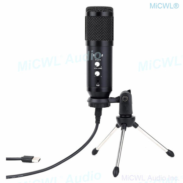 Pro USB Microphone Cardioid Condenser Studio Recording Live Karaoke Microfone Mic Kit for Laptop PC Computer Tripod Stand